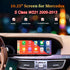 10.25 inch Android 13 car radio display showing Apple CarPlay interface installed in Mercedes-Benz S-Class W221 (2005-2013) dashboard