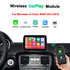 Premium wireless CarPlay and Android Auto upgrade module for Mercedes Benz GLK-Class X204 2008-2015 center console.