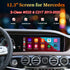 Mercedes-Benz S-Class W222 C217 12.3-inch dual screen Android upgrade with Apple CarPlay and Android Auto with OEM LCD cluster retained.