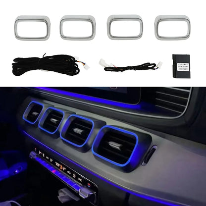 LED Ambient Light Full Set for Mercedes W167 X167 GLE/GLS 2020-2025 | Rotary Tweeters &amp; Luminous Vents