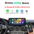Wireless CarPlay and Android Auto module upgrade for Mercedes-Benz W176, W246, and X156 models from 2012 to 2018, featuring AirPlay and HD display support.