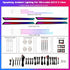 CarAktis Mercedes W212 ambient lighting kit package contents, including lighting components, wiring harnesses, controller, and included accessories.