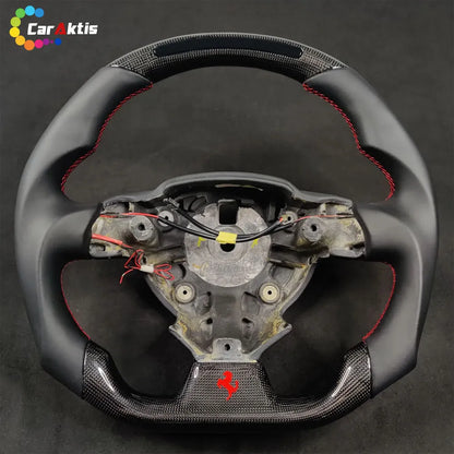 performance led display racing steering wheel carbon fiber leather