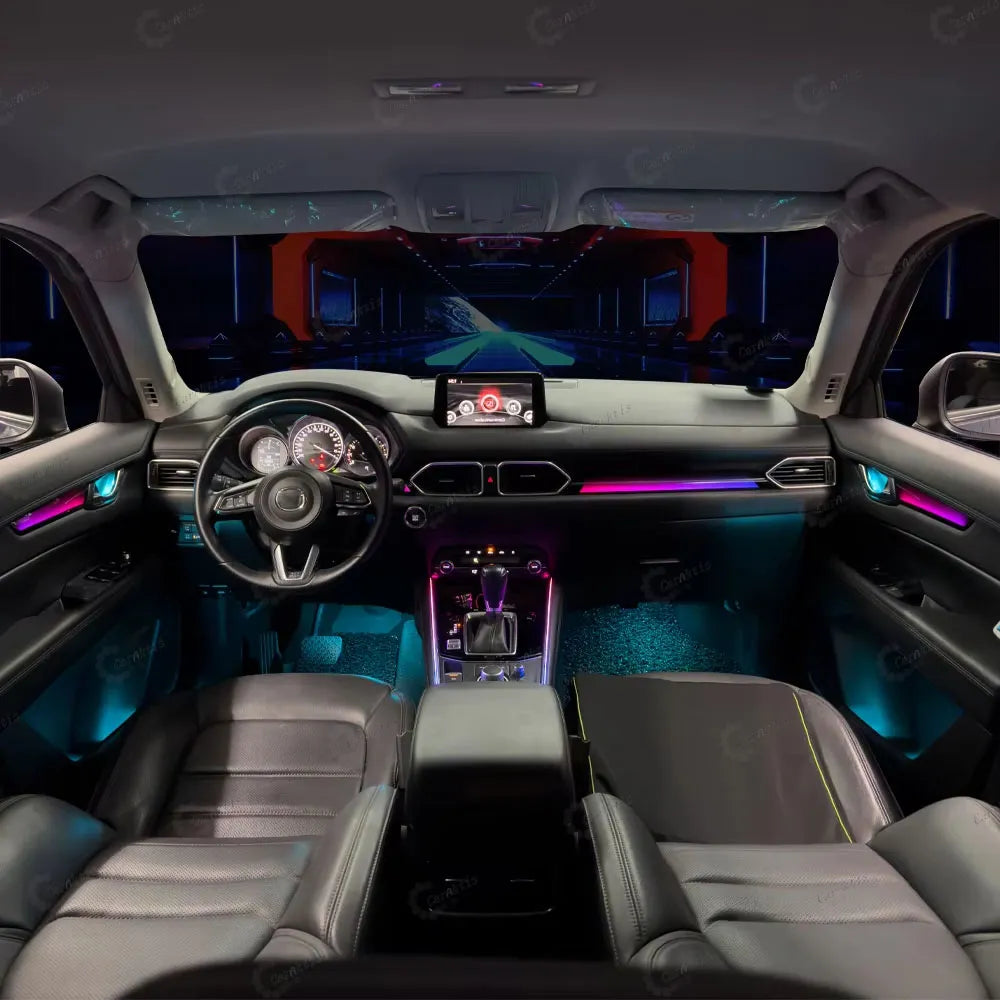 CarAktis Symphony Interior Ambient Lighting for Mazda CX-5 2016-2025 | Custom LED App Control Acrylic Light Strips