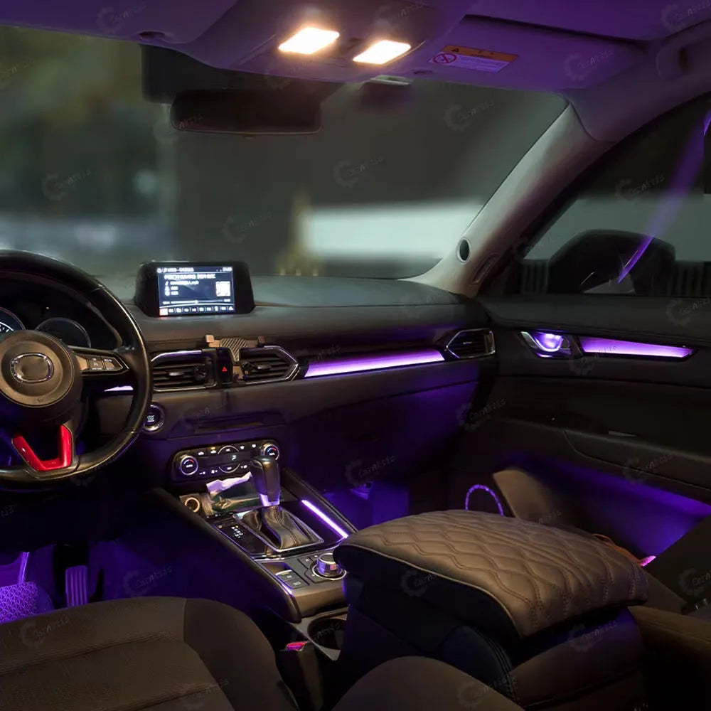 CarAktis Symphony Interior Ambient Lighting for Mazda CX-5 2016-2025 | Custom LED App Control Acrylic Light Strips