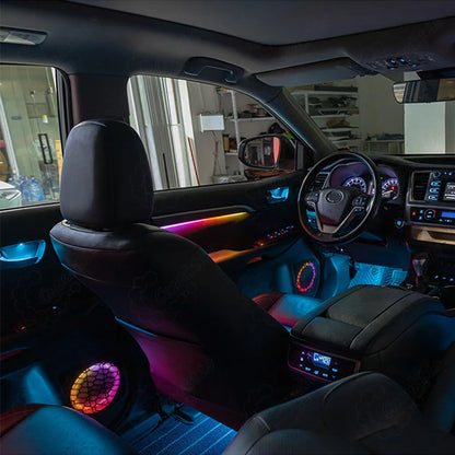 CarAkits Refit LED Ambient Light For Toyota Highlander 2015-2021 Dynamic Magic Color Interior Decoration