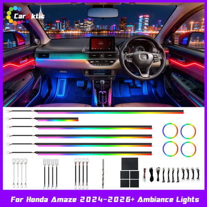 Honda amaze (2024-2026) 64-Color Symphony Dynamic LED Ambient Light Kit RHD
