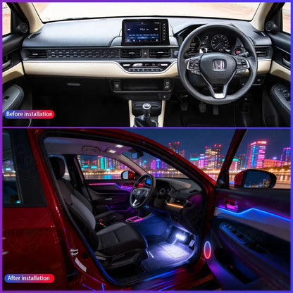 Honda amaze (2024-2026) 64-Color Symphony Dynamic LED Ambient Light Kit RHD
