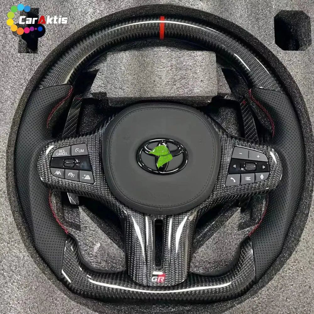 Toyota Corolla Carbon Fiber Steering Wheel (Gloss Finish)