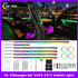 Premium 64-color Symphony LED ambient lighting upgrade for VW Golf 6 2008-2013 interior dashboard and doors.