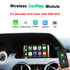 Wireless CarPlay and Android Auto retrofit module kit for Mercedes Benz GLK-Class X204 2008-2015 OEM screen upgrade.