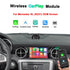 Wireless CarPlay and Android Auto retrofit module for Mercedes Benz SL R231 OEM factory screen upgrade display.